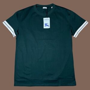 Burberry Mens dark olive green T-shirt